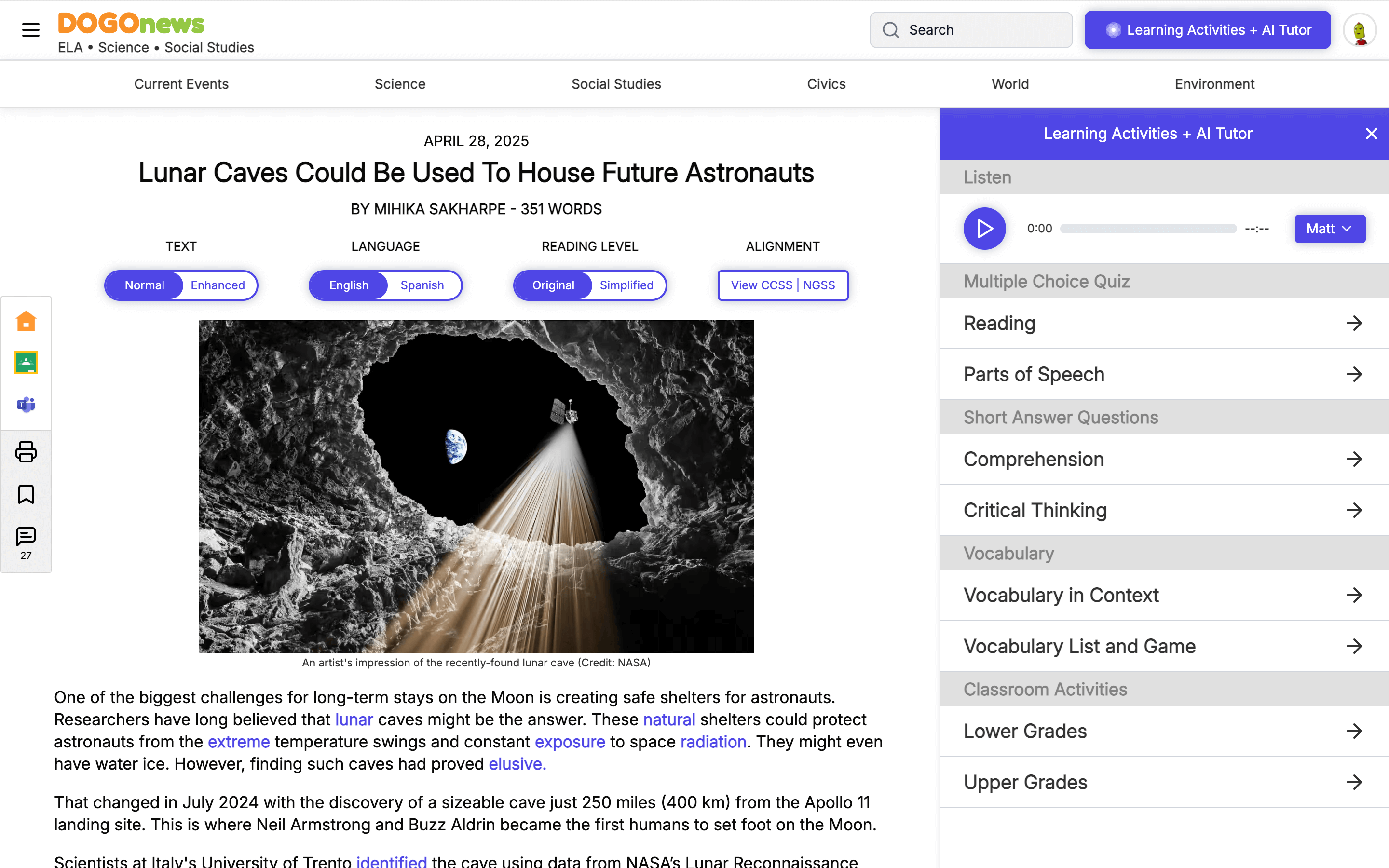 Premium Content + Learning Activities