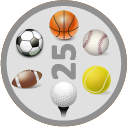 You've earned a badge for reading 25 "Sports" news articles. Read 25 "Sports" News Articles