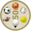 You've earned a badge for reading 50 "Sports" news articles. Read 50 "Sports" News Articles